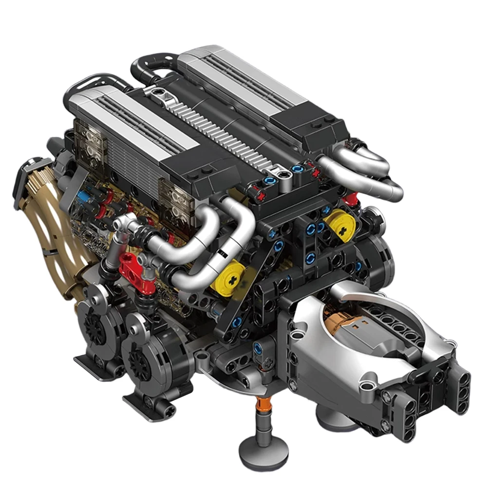 

Supercar V8 Engine Assembly Model Motor Building Block Kit 3D Car Model Holiday Birthday Gift Desktop Ornaments