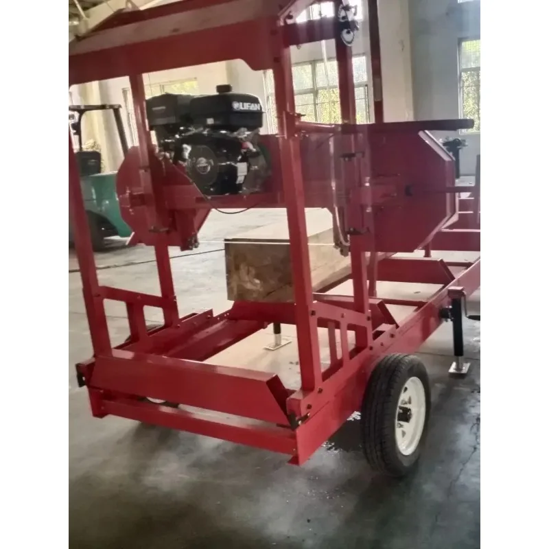 Forestry Machinery Sawmill Wood Cutting 32 Inches Immovable Horizontal Band Saw Mill Portable Sawmill