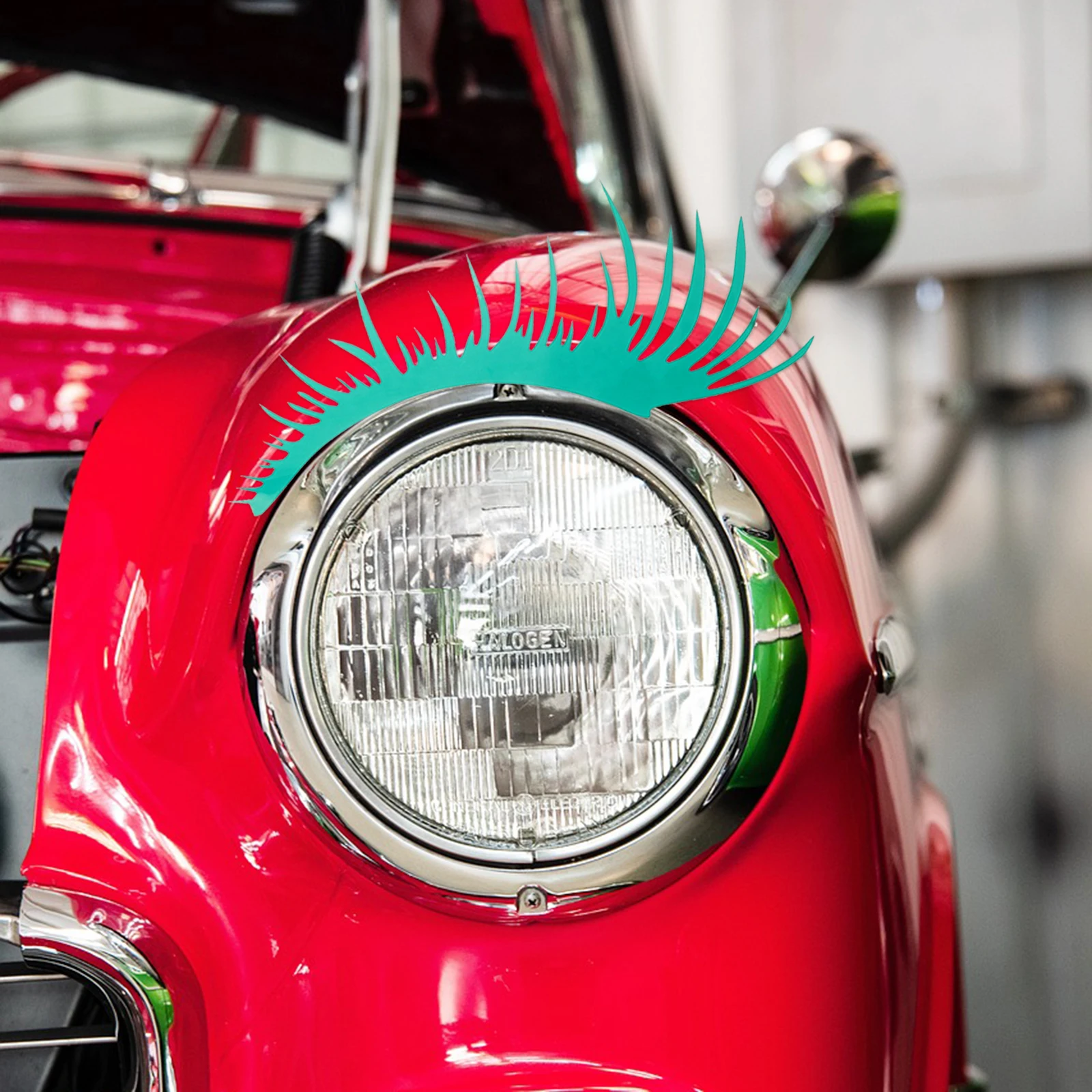 

Car Stickers Headlight Eyebrow Decals 5 Pairs Reflective Eyelashes Protective Adhesive Car Light Decoration Accessories