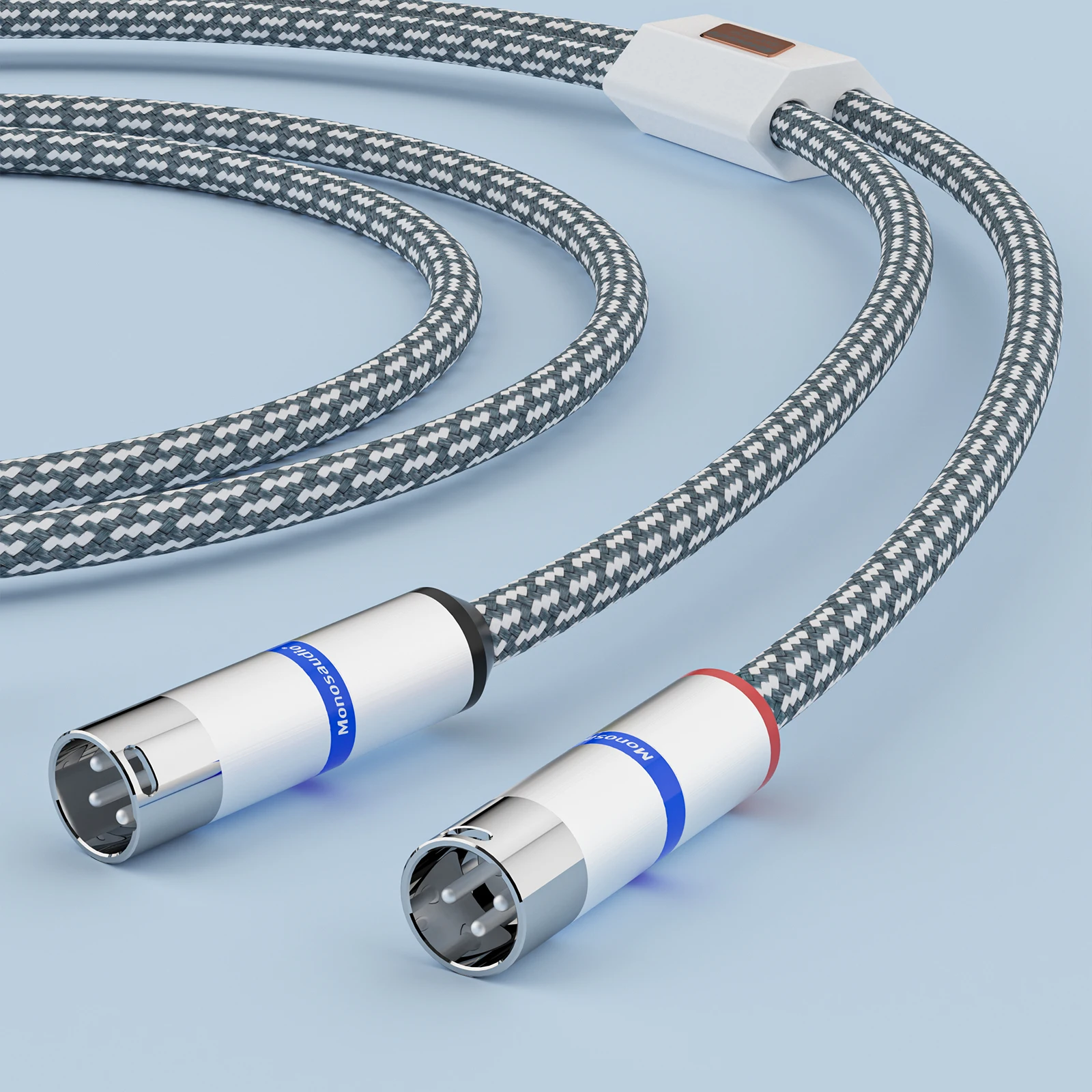 

A202X6R Monosaudio HIFI Audio XLR Cable 4N OFC Copper Silver Plated Extension Balanced Interconnect XLR Cable Rhodium XLR Plug