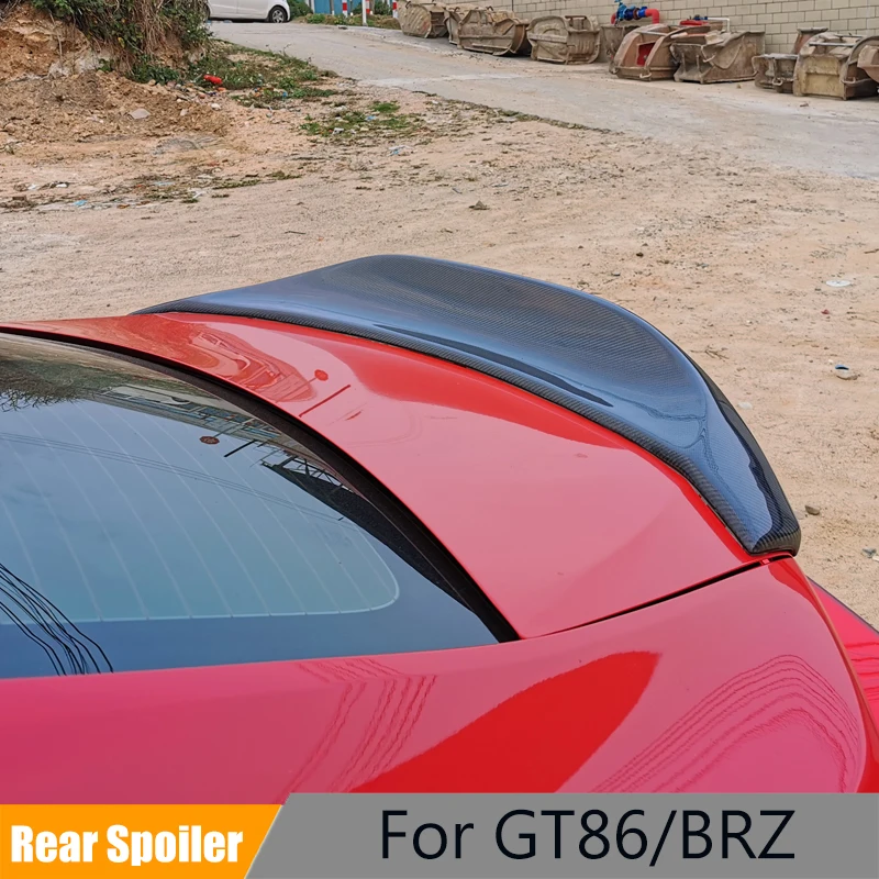 For Toyota GT86 Subaru BRZ Spoiler 2012-2019 Carbon Fiber FRP Rear Roof Spoiler Wing Trunk Lip Boot Cover Car LEG Style