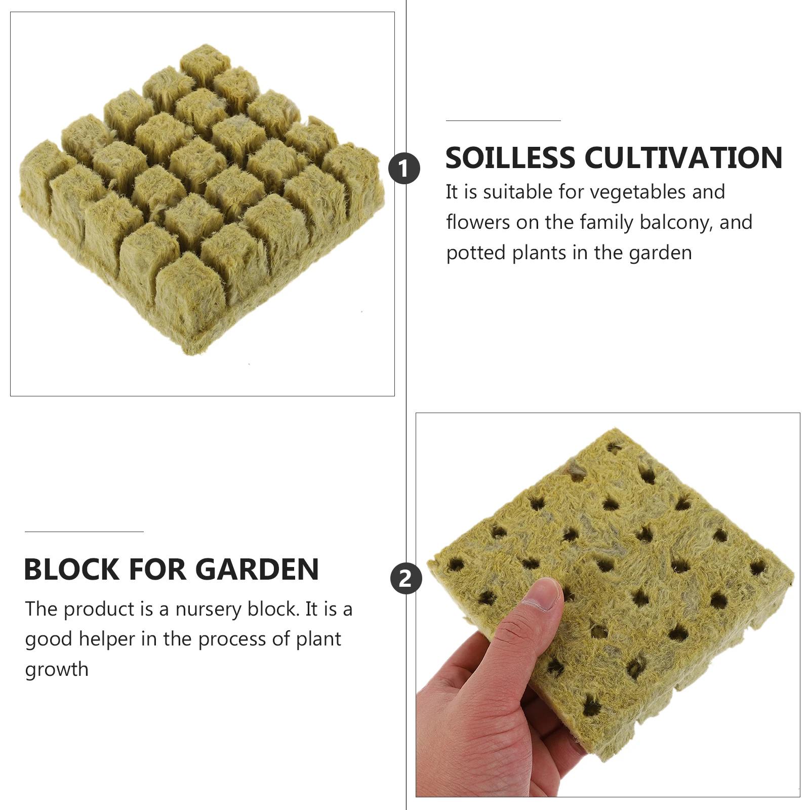 

25pcs Matrix Cotton Plug Soilless Cultivation Nutrient Block for Gardening Seedlings Soil High Water Absorption Permeability
