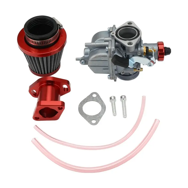 

ABQB-Carburetor Kit Air Filter Adapt Intake Manifold Engine For VM22 212Cc GX200 6.5Hp 196Cc CT200U KT196 Moto Mini