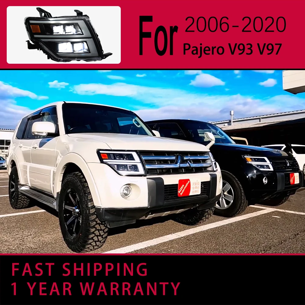 

Car Lights for Pajero V93 V97 V87 LED Headlight 2006-2020 V95 Lamp Drl Projector Lens Automotive Accessories