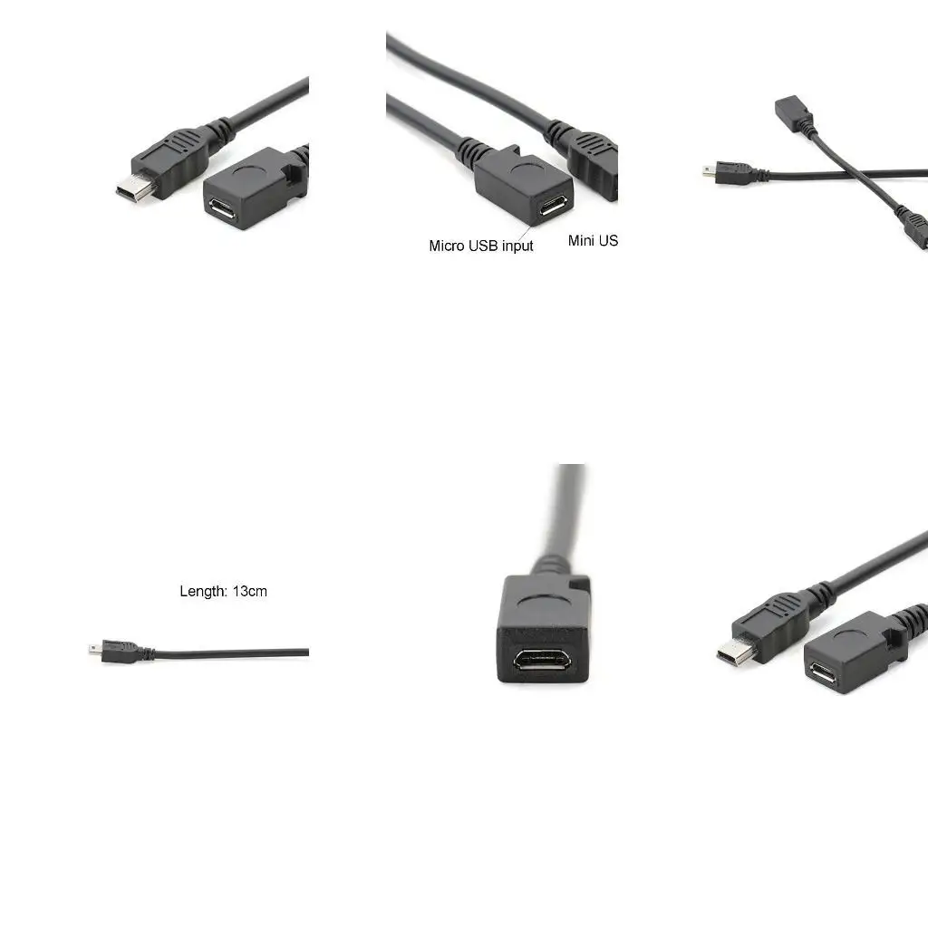 652f-micro-usb-в-мини-usb-конвертер-для-диска-вентилятор-карта-снята-карта-mp4-Черный-зарядный-кабельный-конвертер-для-gp4-gps