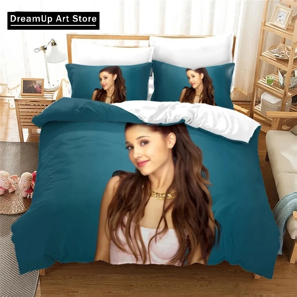 Fashion Sexy Girl Ariana Grande 3D Bedding Set Duvet Cover With Pillowcase  Twin Single Queen King Size Boys Adult