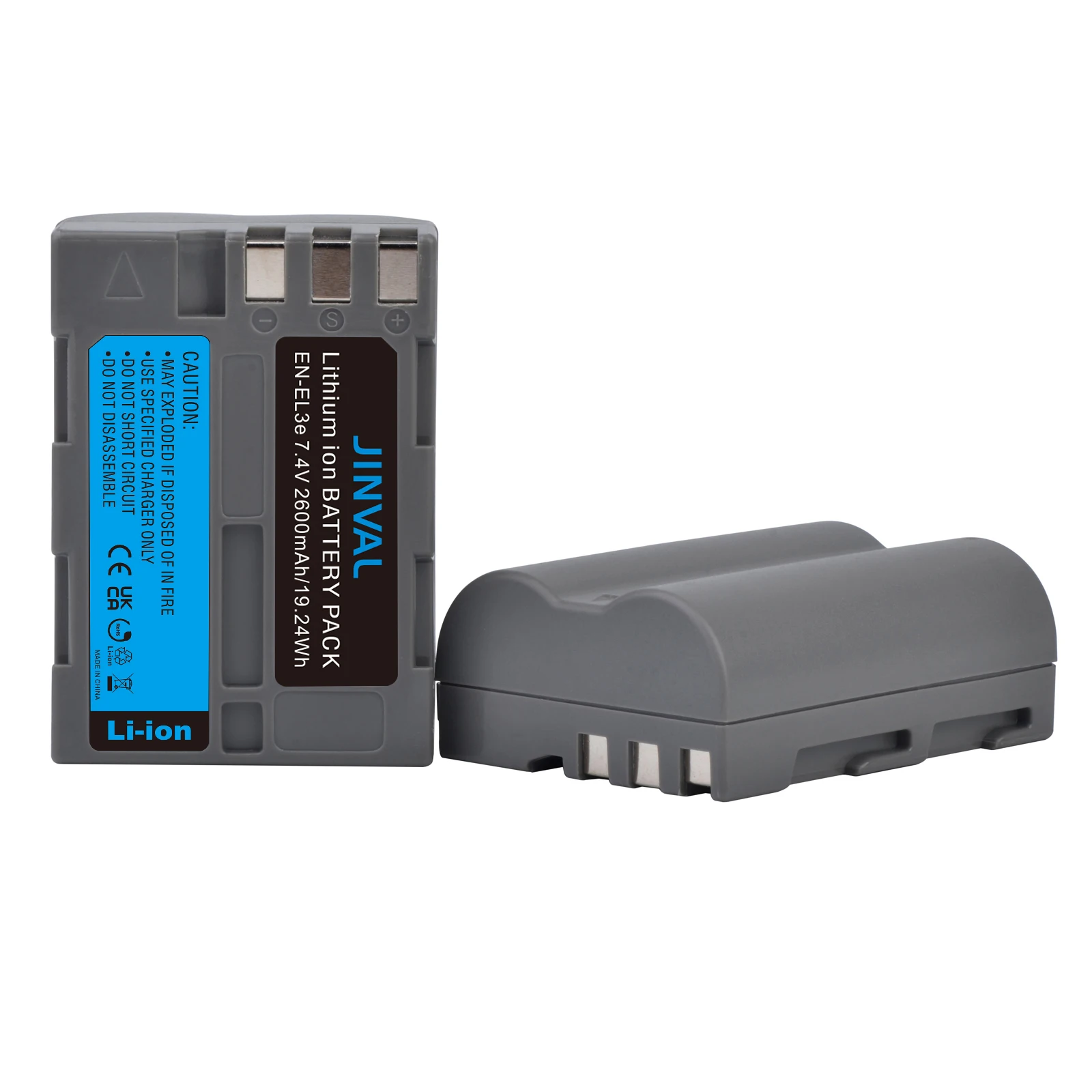 

JINVAL EN-EL3e Battery 2600mAh en el3e en el3 Replacement Batteries For Nikon D90 D7000 D300 D700 D800 D30 D50 D70 D70S Camera