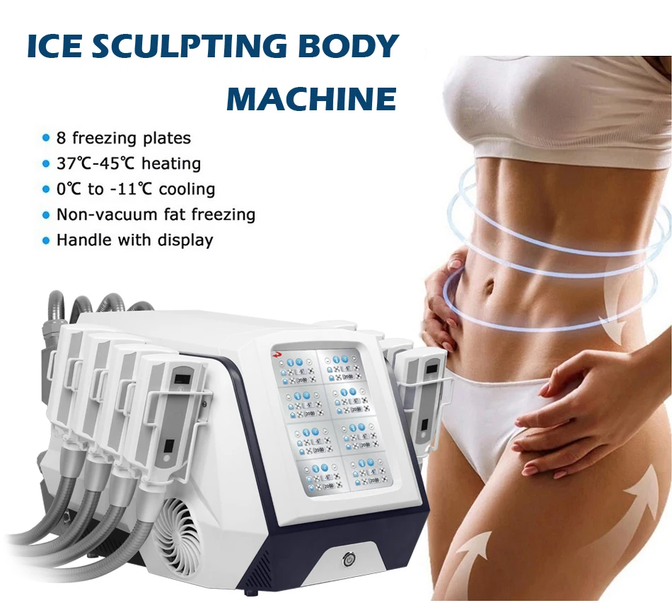 Cryo Plates Ems 8 Plates Cool Tech Fat Freezing Machine Weight Loss Machine Cryo Plate Fat Freeze Machine Cryo Slimming