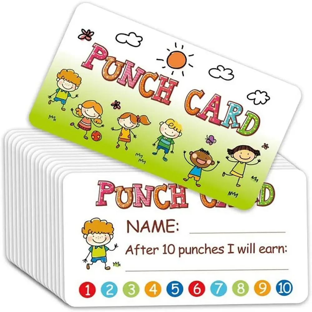 Motivation Reward Card High Quality Blank Incentive Motivation Card Encouraging Cards Toy Home