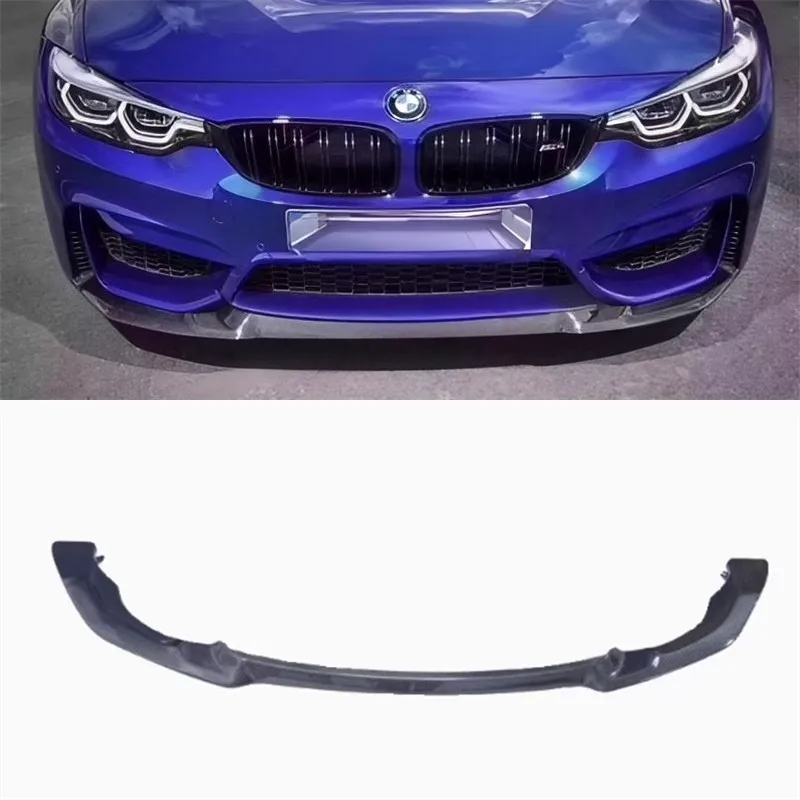 

For BMW M3 M4 F80 F82 F83 2014-2020 Real Carbon Fiber Front Lip Front Bumper Lower Lip Under Spoiler Splitter Body Kit