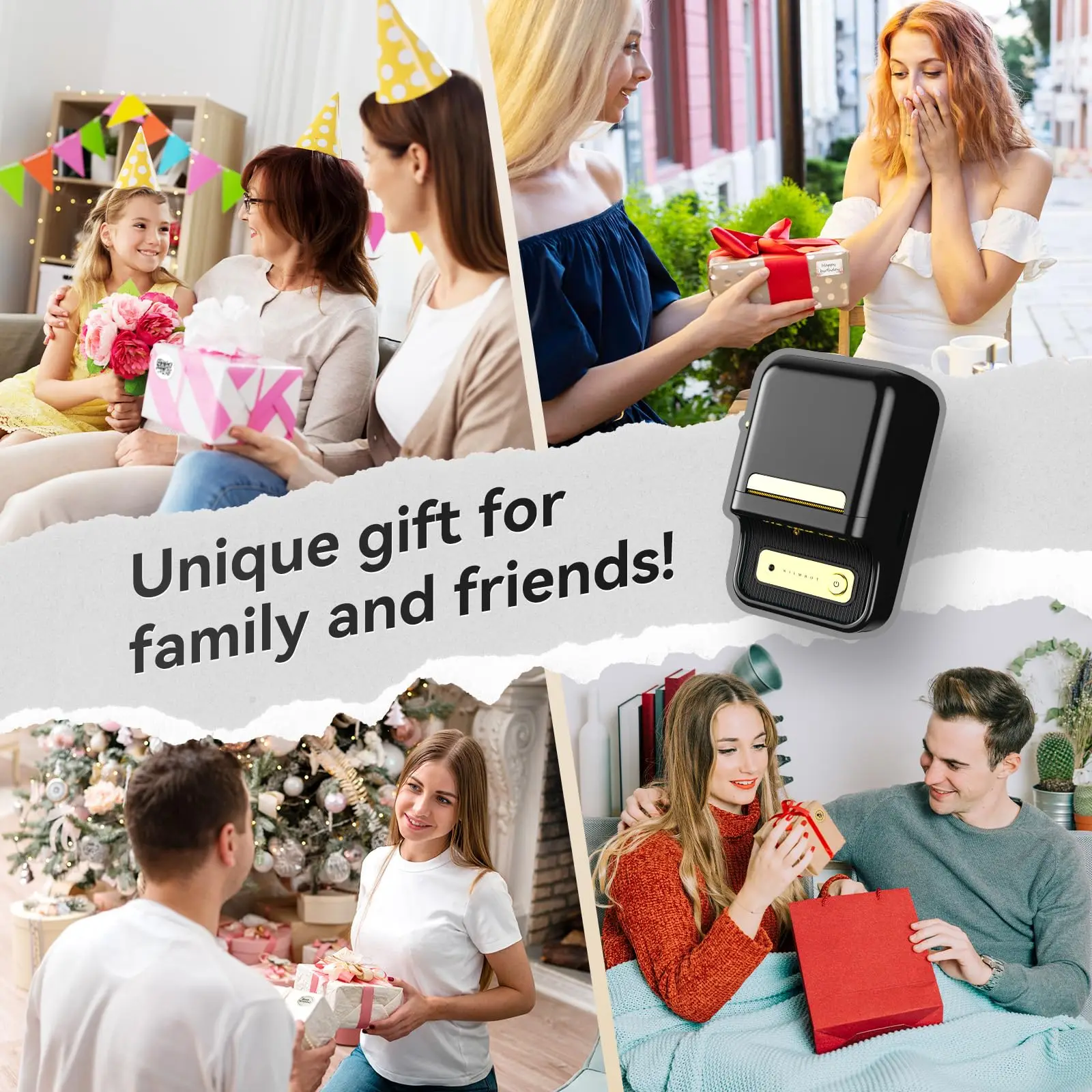 Niimbot B21 صانع الملصقات الحرارية جيب طابعة ورق ذاتية اللصق 20-50 مللي متر عرض الطباعة آلة لصق العلامات للأعمال المنزلية والمكتب #4