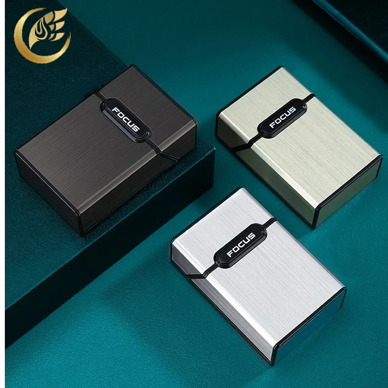 1Pc Metal Cigarette Case Storage Box Hold 20 Cigarettes Storage Box For Men Smoking Accessories Gift Box Hot Sale