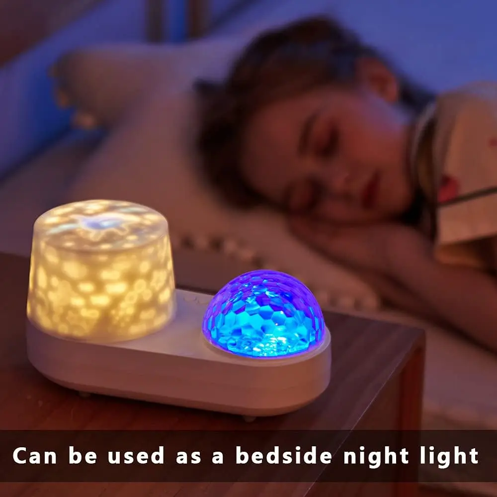 Imagem -02 - Ocean Led Light Projector For Bedroom Projeção de Parede Subaquática Rotativa Lâmpada 3d Stereo Star Galaxy Sky Wave Color Kids Presentes