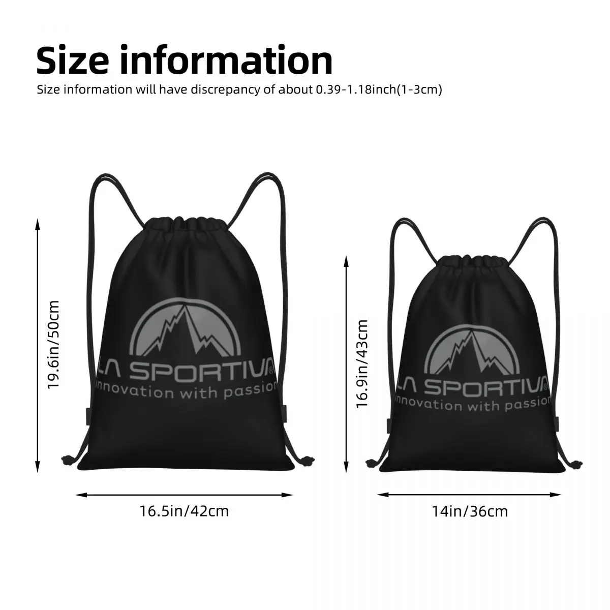 La Sportiva borse con coulisse zaino sportivo Gym Sackpack borsa a tracolla resistente all'acqua per il ciclismo