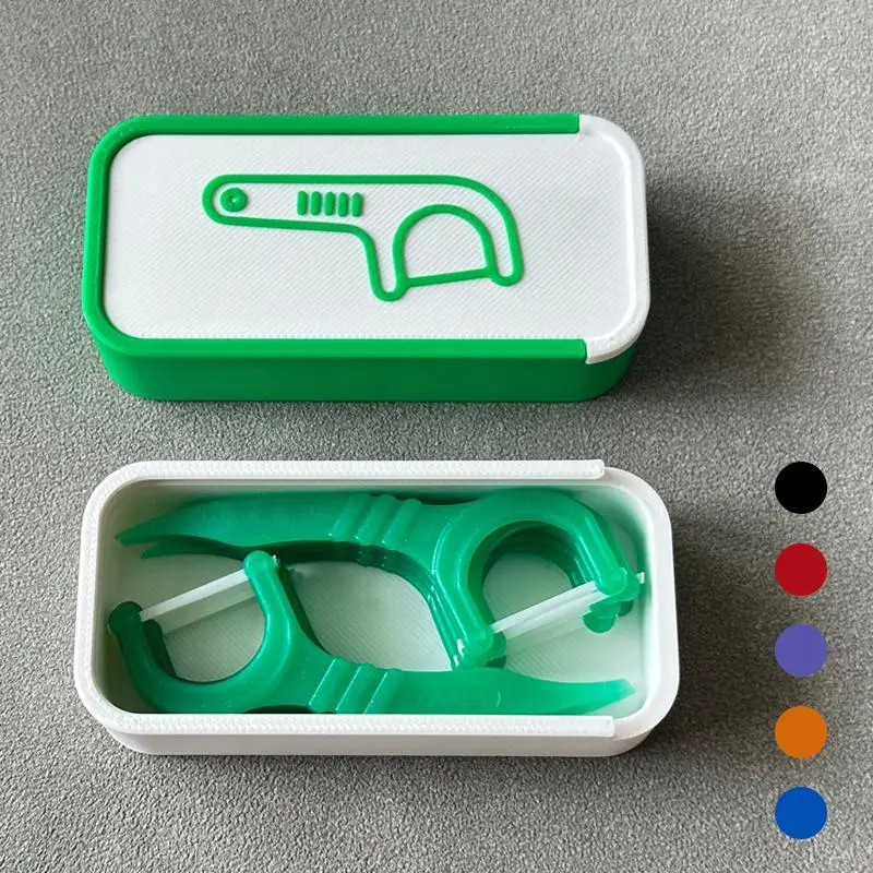 New! Mini Sliding Dental Floss Box Toothpick Box Portable Dental Floss Dispenser Small Items Storage Box For Home Office Travel