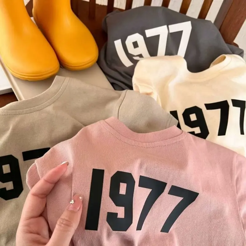 Girls Summer Clothing Suit Children Short-Sleeved Shirt Shorts 2Pcs Sets Baby Loungewear Fashion Letter Outfits