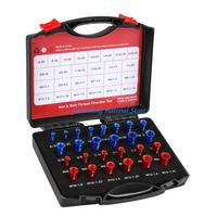 Y5GD Nut & Bolt Thread Checker (Inch & Metric) 26/44Pcs Male/Female Gauges, Aluminiums Inch & Metric Checking