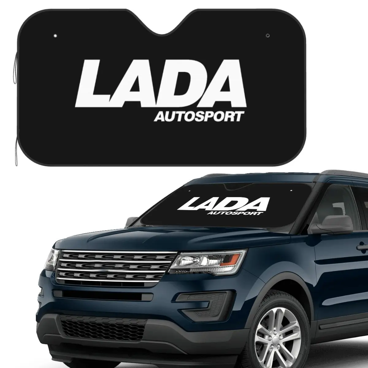 

Lada Autosport Logo (white) Sunshade Windscreen Car Front Windshield Window Sun Visor Accessories Covers