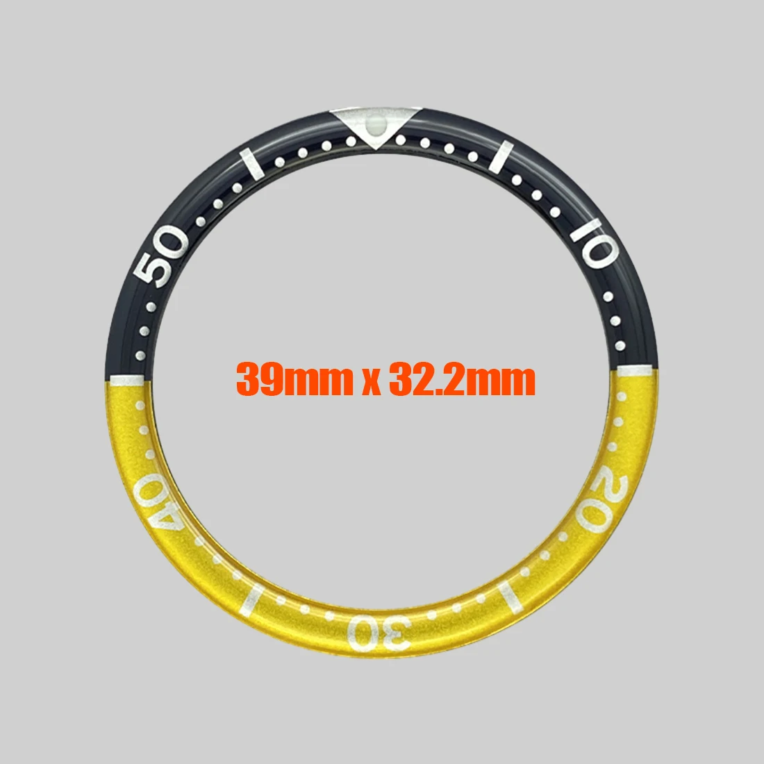 39mm Resin Bezel Insert Turtle Bezel Ring Fit for Seiko 6105 6309 Turtle Abalone Watch Case 39x32mm Watch Bezel Ring Parts