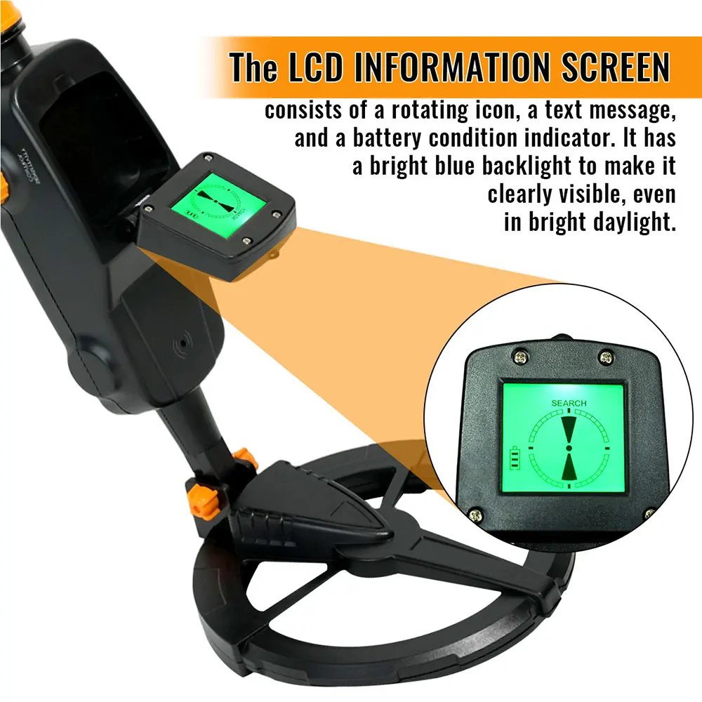 7.4 Inch Waterproof Kid Metal Detectors Gold Detector Lightweight Search Coil (24