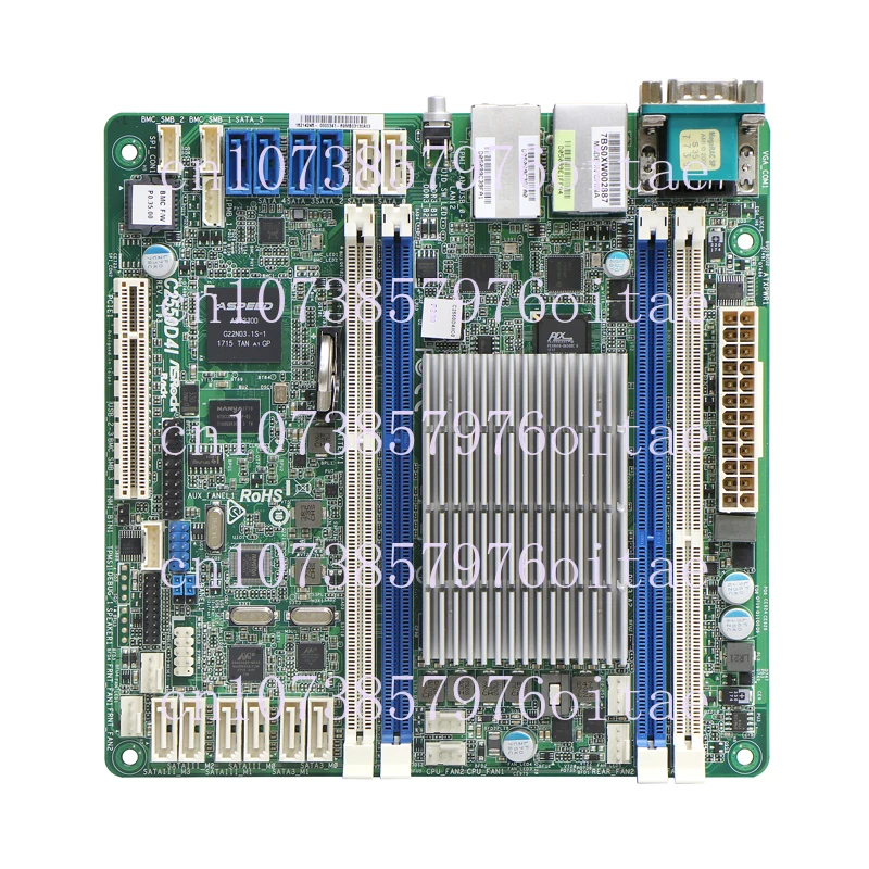 ASROCK C2550D4I 6.7x6.7inch 17x17cm Mini Itx Board Intel Built-in 4-Core CPU Atom Avoton Server Motherboard Support IPMI