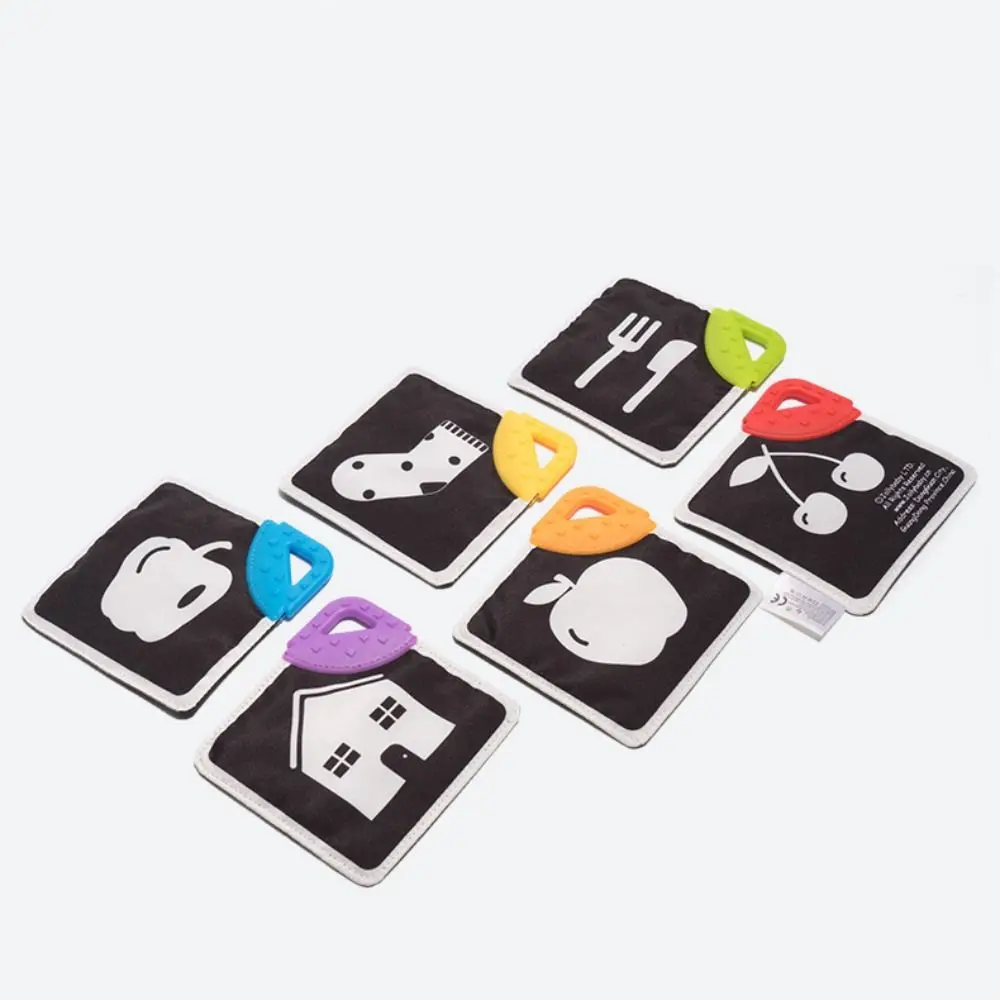 Livre en tissu doux pour bébé, résistant à la déchirure, Montessori 3D, livre en tissu pour bébé, livre éducatif cognitif des animaux froissé