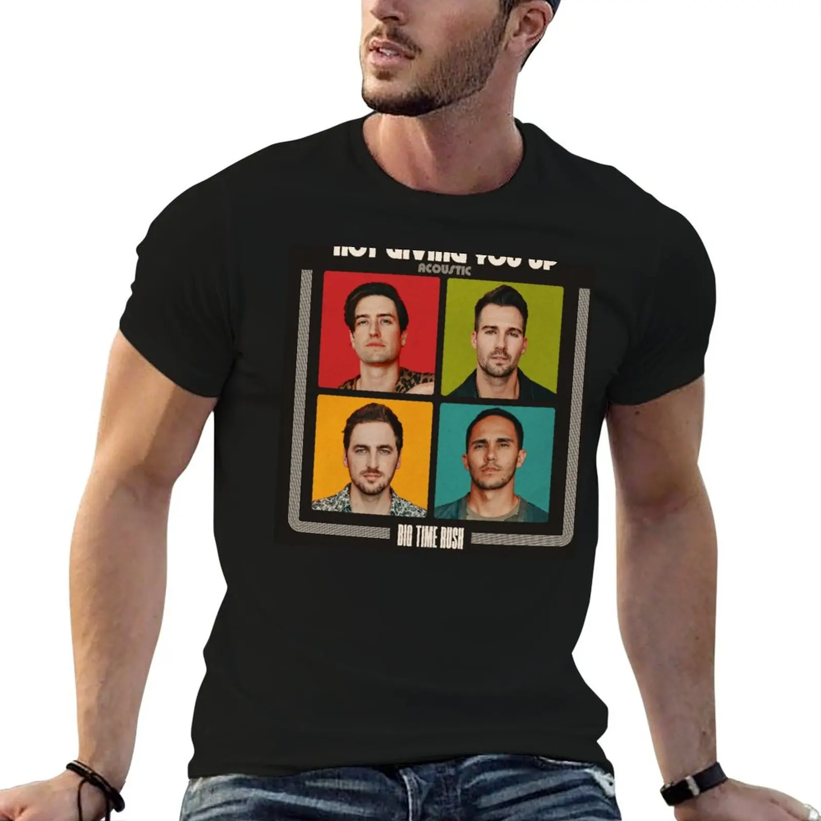Camiseta btr big time rush btr 2022 tour, camisetas para hombre, camisetas gráficas para hombre, camiseta lisa para hombre