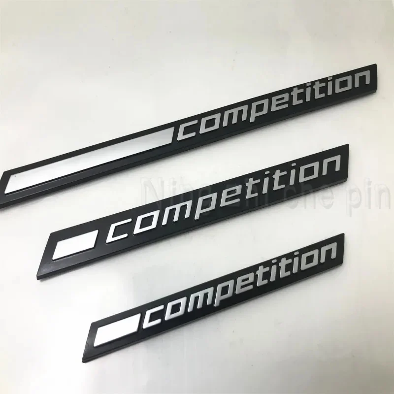 

3D ABS Black COMPETITION Bar Underlined Emblem for BMW 3 5 7 Series Thunder Edition M1 M2 M3 M4 M5 M6 X5M X6M Car Trunk Emblem