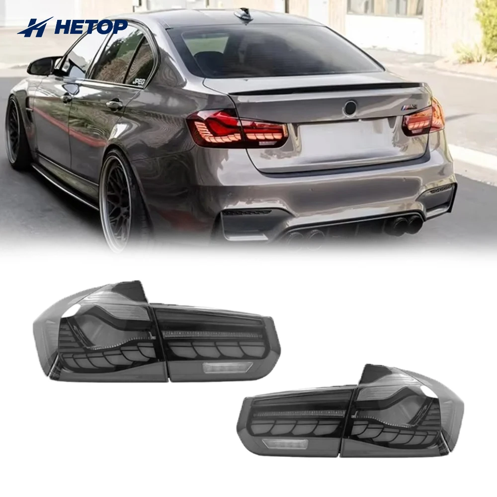 

Задние фонари HETOP F30 F35 для BMW 3 серии 13-18, стиль GTS, светодиодные, с функцией заднего хода, модифицированные, прозрачные, цветные.