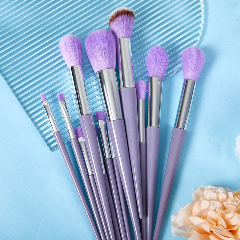 13PCS Makeup Brushes Set High Quality Fiber Eye Shadow Foundation Women Cosmetic Brush Eyeshadow Blush Beauty Soft Make Up Tools