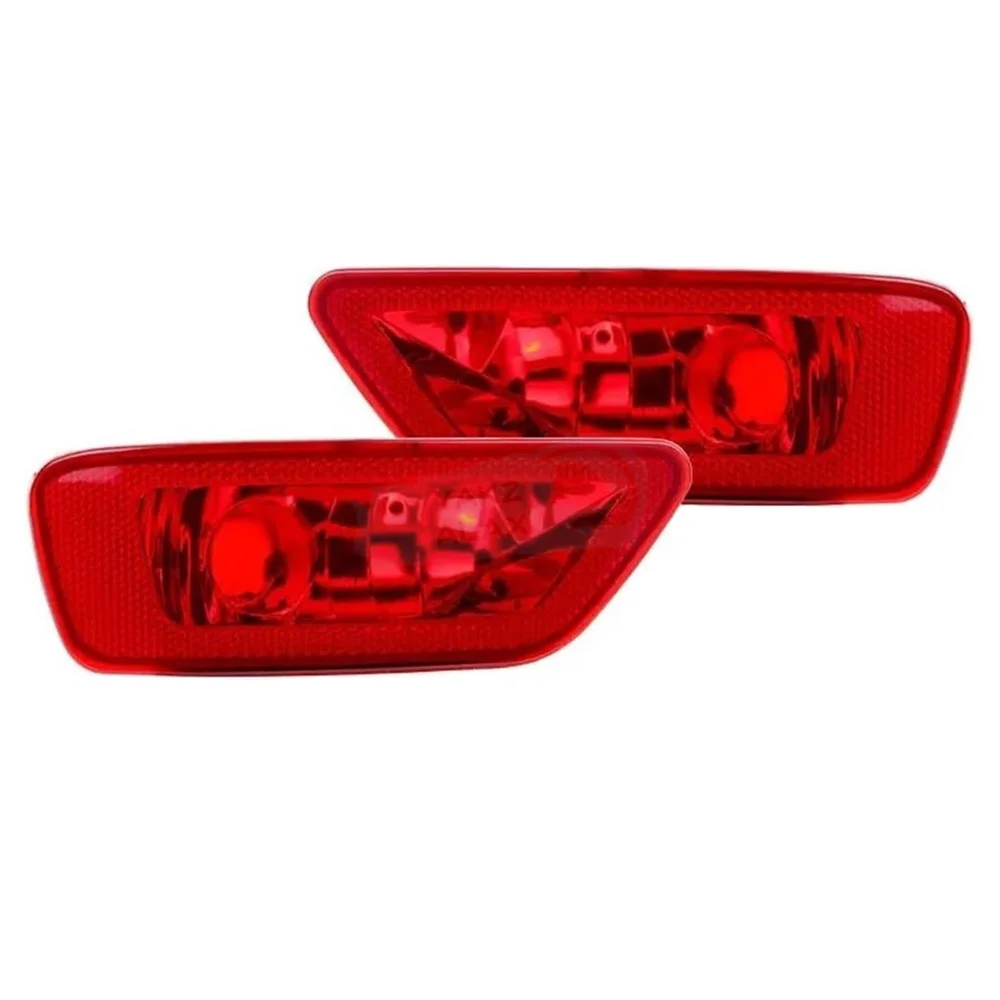Red Rear Bumper Reflector Fog Brake Light Cover for Jeep Grand Cherokee Compass Dodge Journey 2011-2016 57010716AC 57010717AC