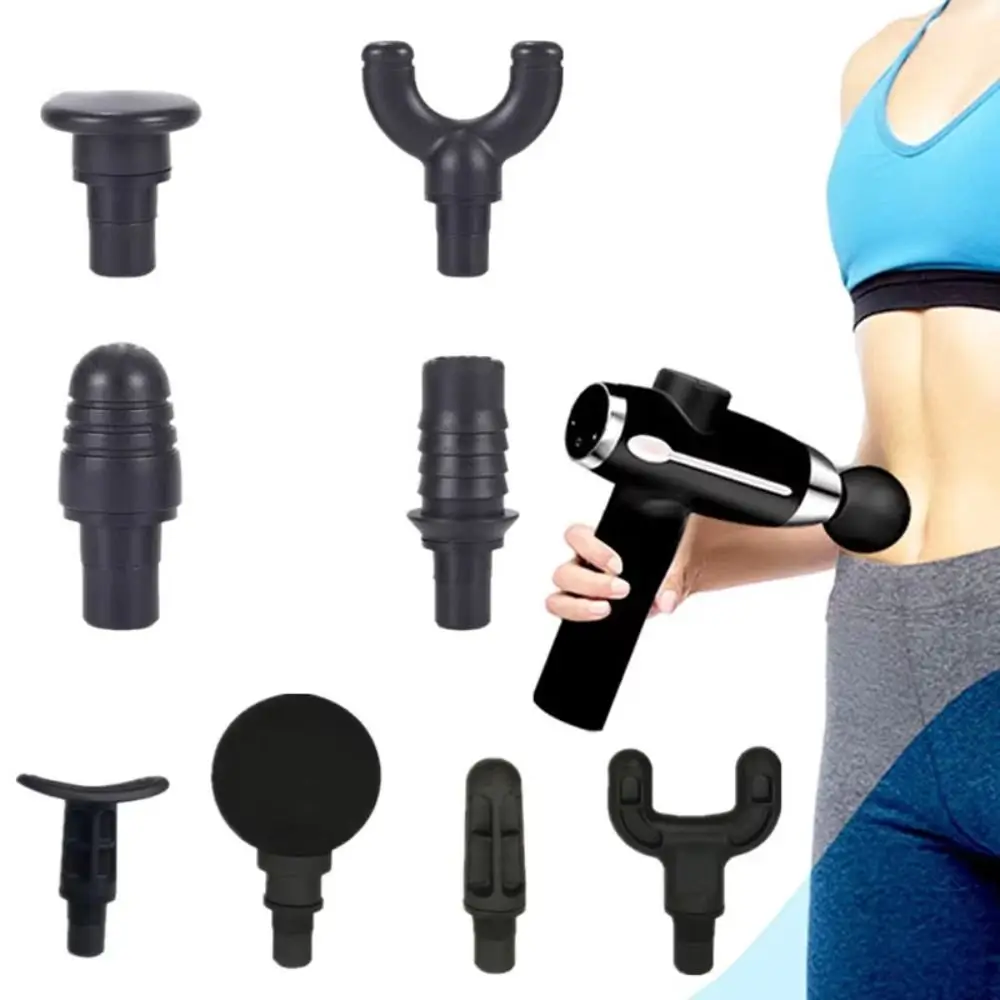 8Pcs 12.5mm Fascia Massager Heads ABS Replacement Massage Stimulator Body Massage Accessory for Body Relaxation Shaping Exercise