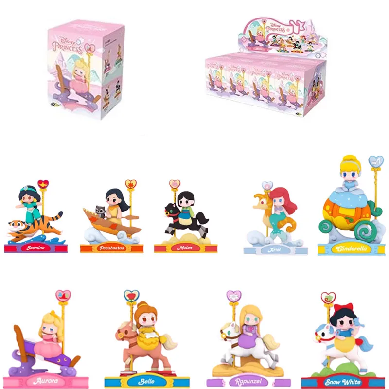 

Подлинная серия «Принцесса Диснея», «Карусель», слепая коробка, слепая коробка принцессы, аниме-фигурка, детские игрушки, сумка для догадок, загадочная коробка, подарки