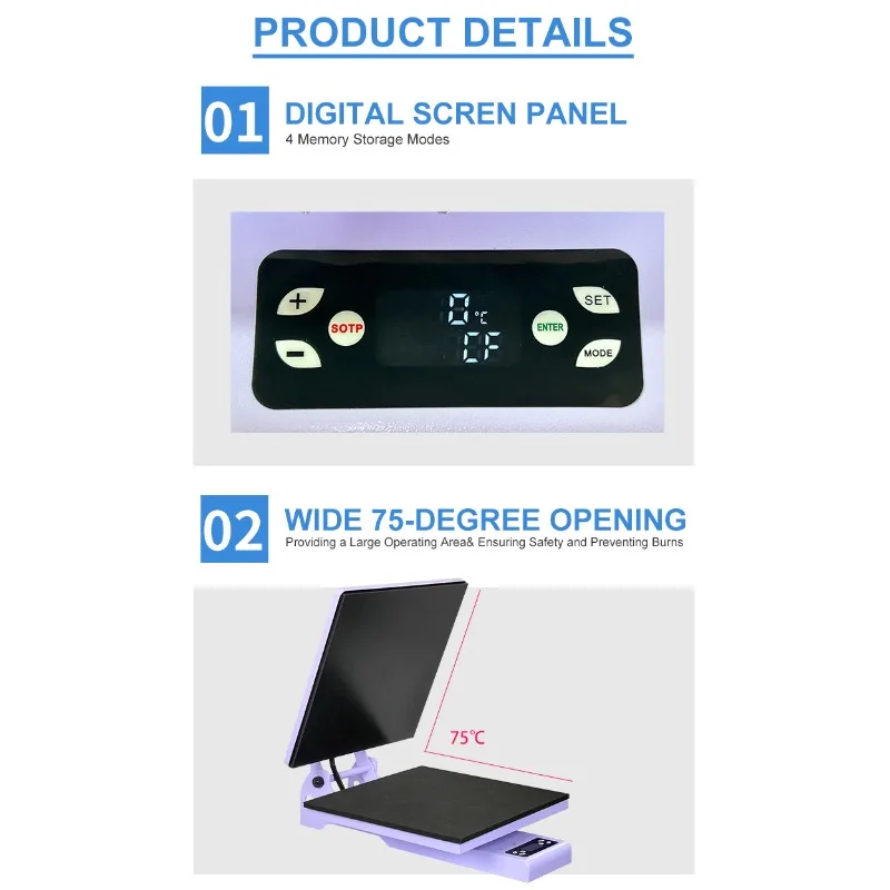 Pressa di calore automatica a sublimazione 15x15 per magliette