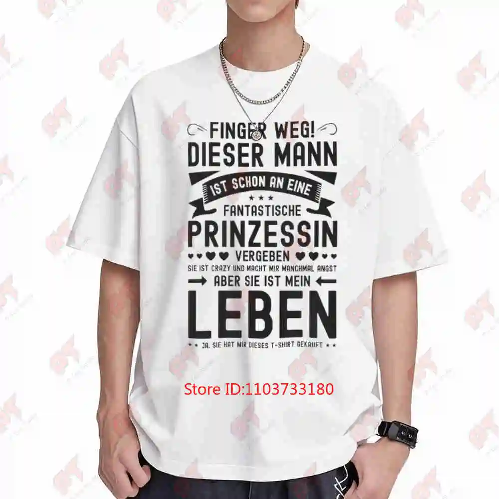Finger Weg Dieser Mann Ist Vergeben Partner Short Sleeve Tee 100% Cotton T-Shirt