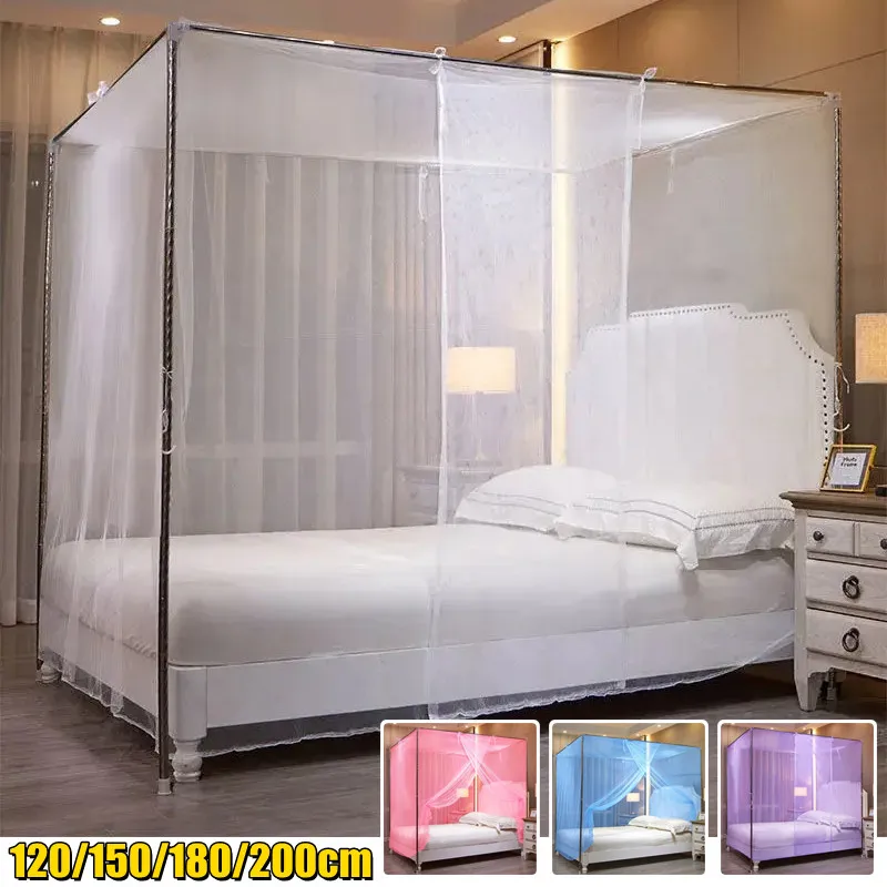 

1PC Portable Square Mosquito Net for Bedroom, Outdoor Travel, Insect Proof Tent, Summer Solid Color, Anti-Mosquito Bed Canopy