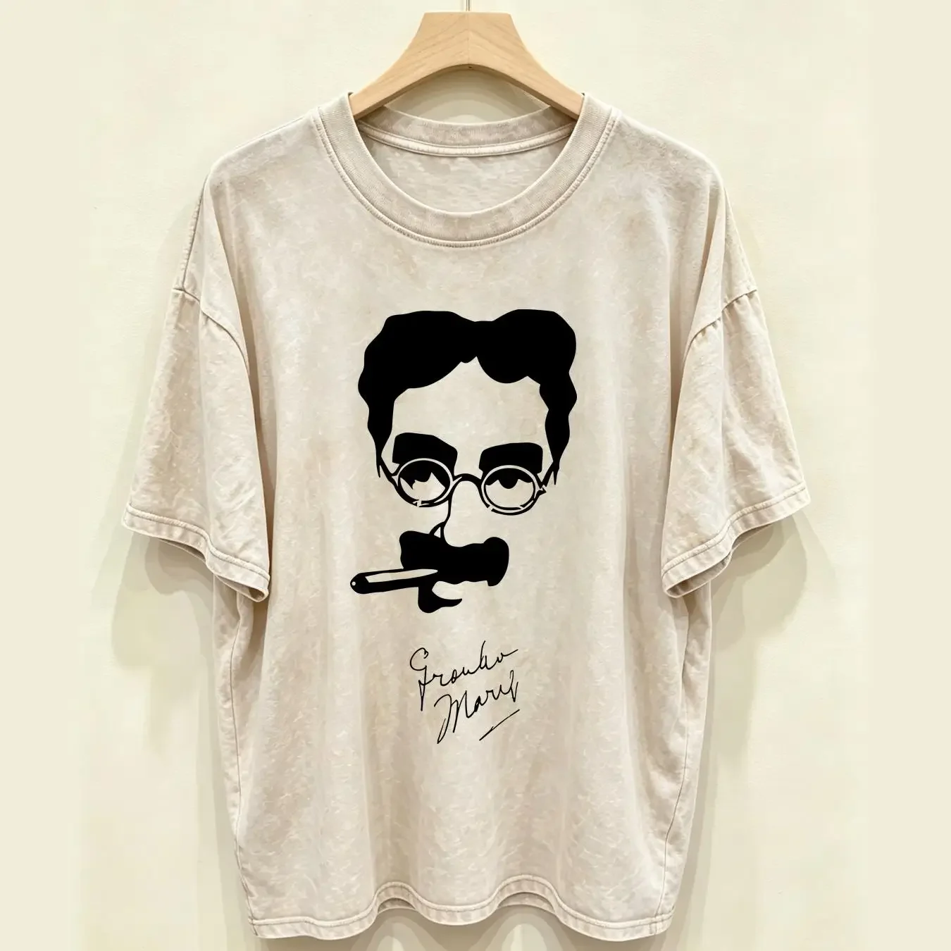 washed T Shirt Groucho Marx Autograph Brothers Chico Harpo Duck Soup 336 long or short sleeves vintage Washed designer clothes
