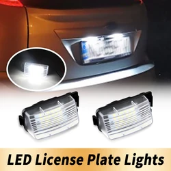 1 Pair Car LED License Plate Lights Number Plate Lamp for Nissan Tiida Livina Versa For Infiniti Skyline V36 G35 G37 350Z