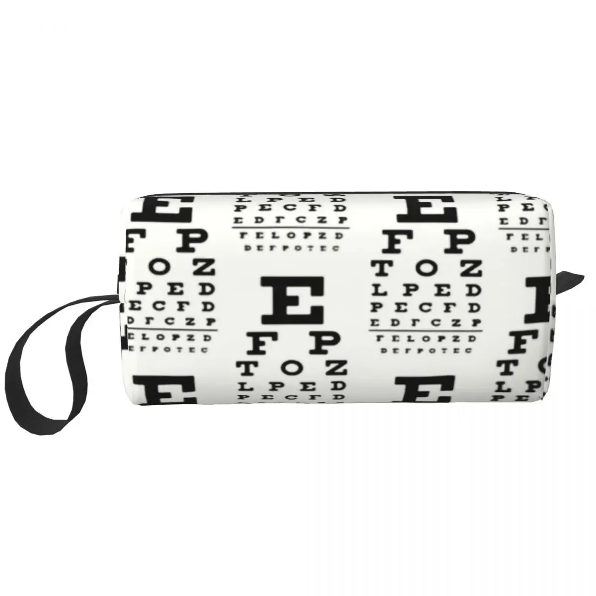 Cute Opticians Eye Chart Travel Toiletry Bag for Women Cosmetic Makeup Organizer Beauty Storage Dopp Kit