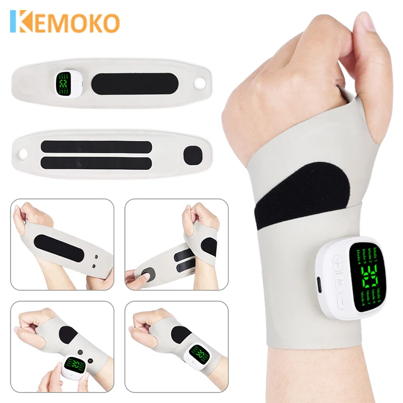 

Электрический массажер для запястья, беспроводной вибрационный массажер для снятия усталости теносиновита для запястного туннеля, перезаряжаемый через USB