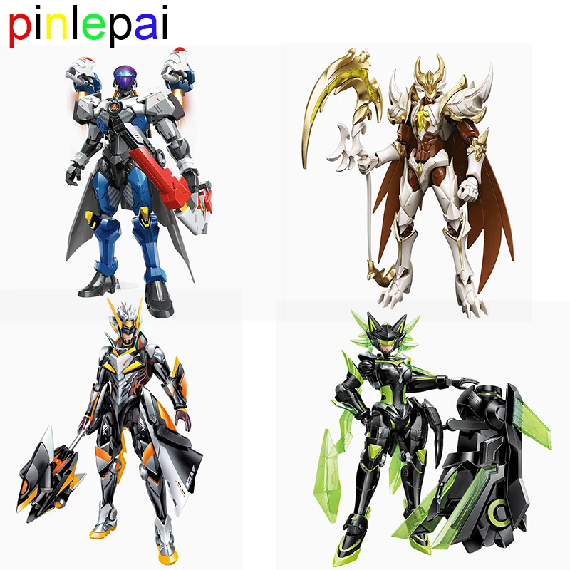 Pinlepai Mecha Transforming Transformation Moc Robot Blocks Brick Block Building Kit Set Assembly Build Kit Toy Children Toys