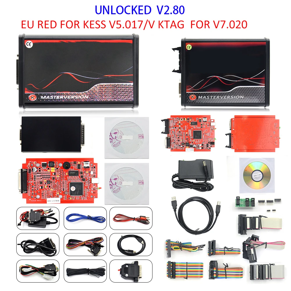 

2024 Kess Ksuit V2 5.017 K TAG 7.020 2.25 4 LED Master Unlimited Online KESS Car TrucK ECU Tool BDM Frame OBD2 Programmer Kit