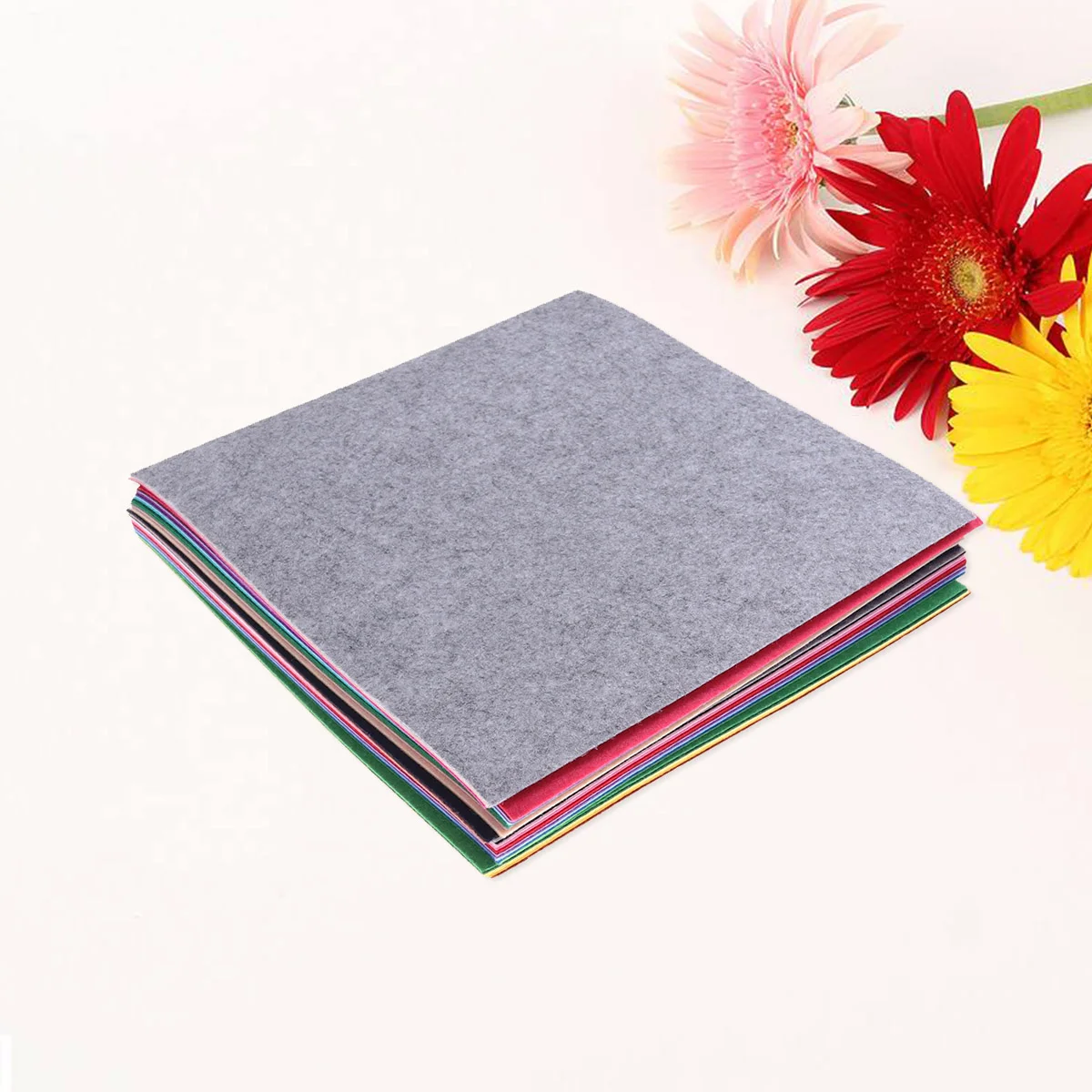 

40pcs 30x30cm Multicolour Nonwoven Felt Sheets for Craft Easy Cut Fold Glue Sew Staple Children Project Material