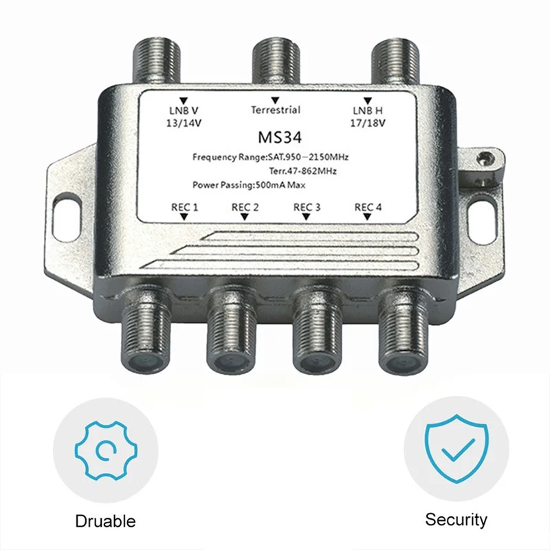 ABJF-3 で 4 テレビ衛星スプリッタ 3X4 衛星マルチスイッチ FTA LNB スイッチ MS34EZ カスケード衛星分離 RF