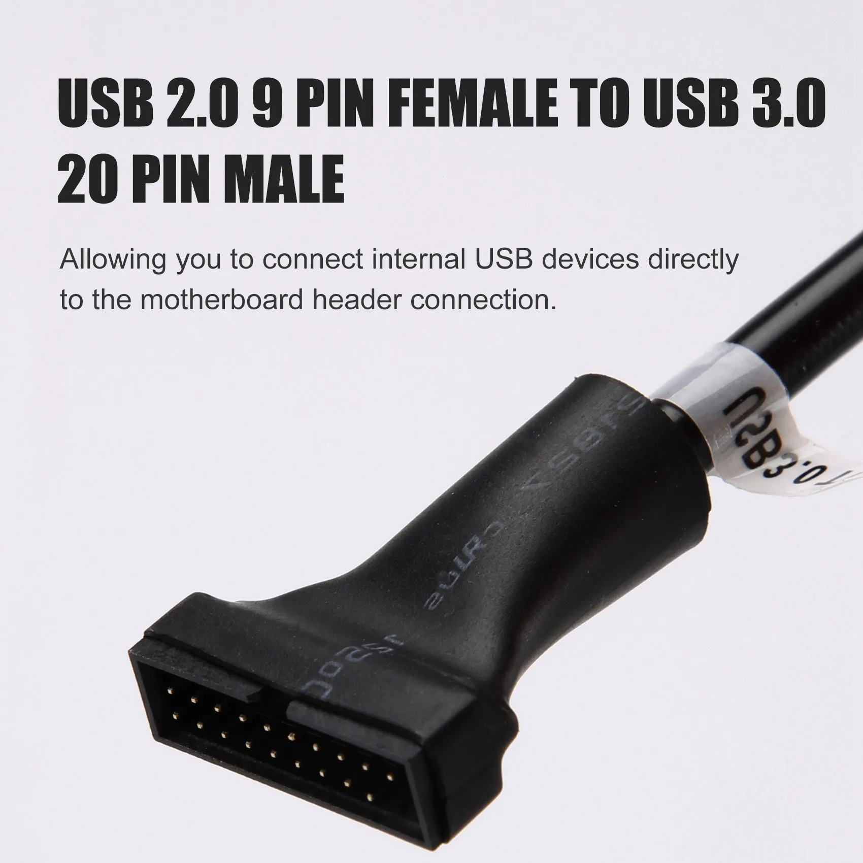 15cm USB 3.0 20 Pin Header Male to USB 2.0 9 Pin Female Adapter Cable