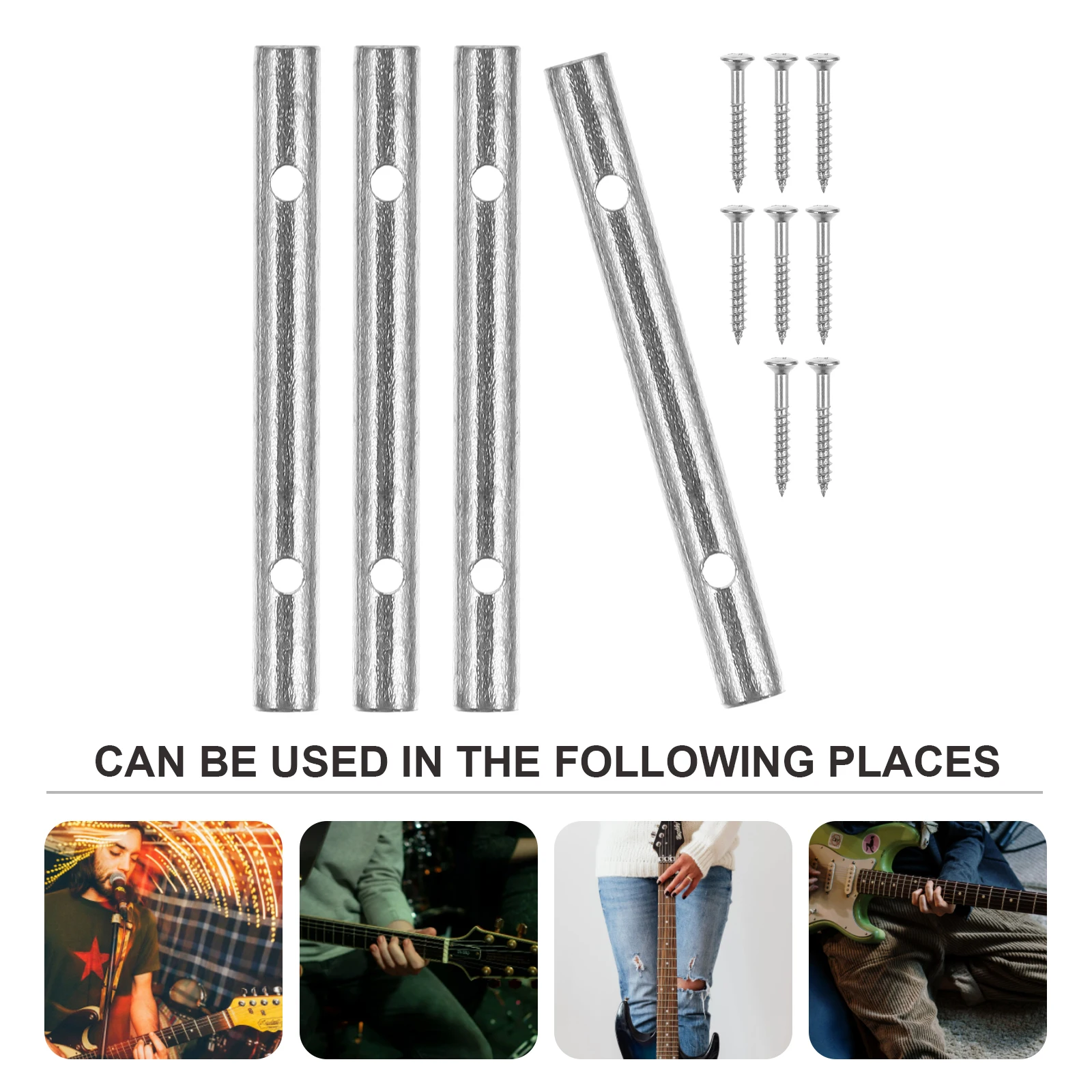 

1 set Guitar Retainer Bar Press Buckle Stable Electric Bass Accessories Musical Stable Guitar String Device Instrument Parts