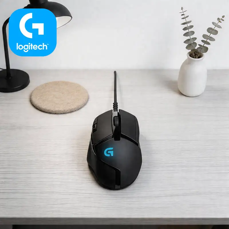 Logitech G402 Gaming Mouse Delta Zero Optical Sensor 32-Bit Processor Anti-Slip Grips for Extended Gaming Marathons