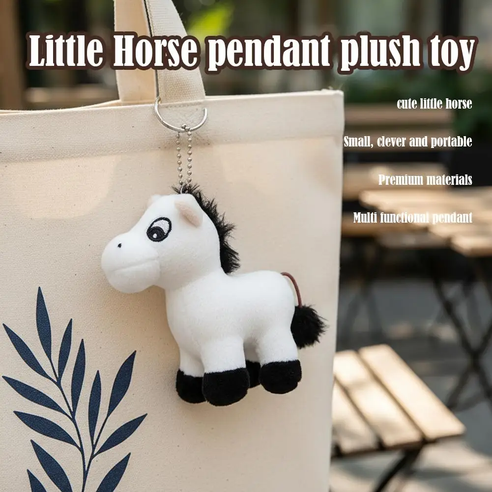 1 Stück 11 cm Pferde Plüsch Hängedekoration ​ ​ Stofftier Pferd Schlüsselanhänger Niedliche Pony Puppe Rucksack Ornamente Anhänger Kinder Spielzeug Dekor