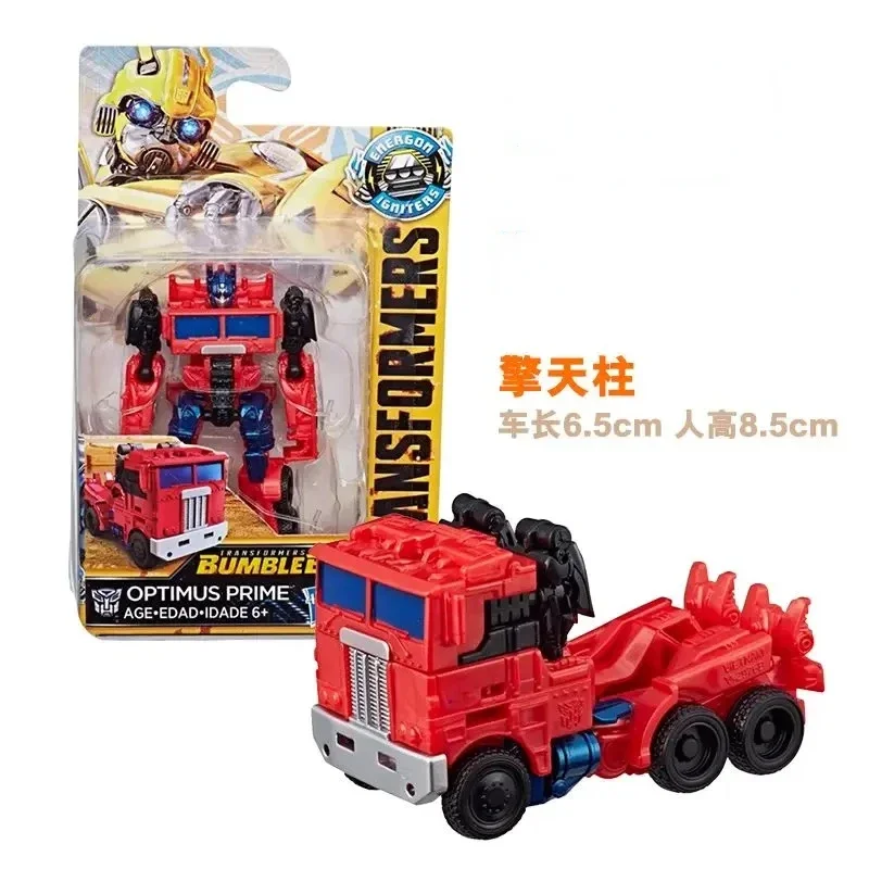 Takara Tomy Hasbro Transformers Toys Bumblebee Optimus Prime Hot Rod Cliffjumper Rollbar Ornaments Figure Model Toys 8cm PVC