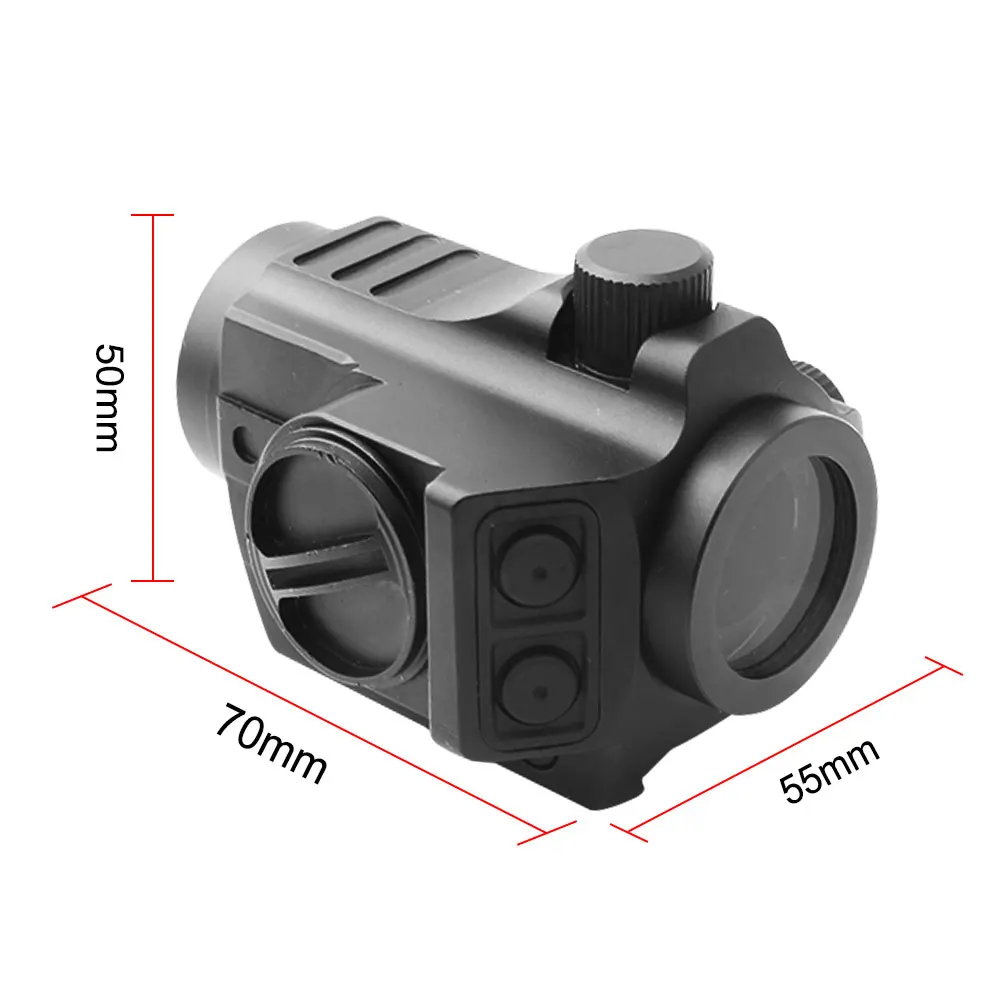 20Mm Rail Riflescope Optik Berburu Merah & Hijau Dot Holografik Penglihatan Refleks Taktis Teropong Kolimator Penglihatan Redup Dalam 7 Langkah